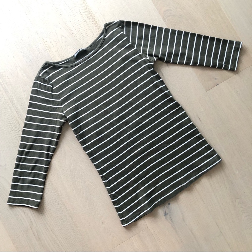 3/$30 Zara Boatneck 3/4 length sleeve Shirt